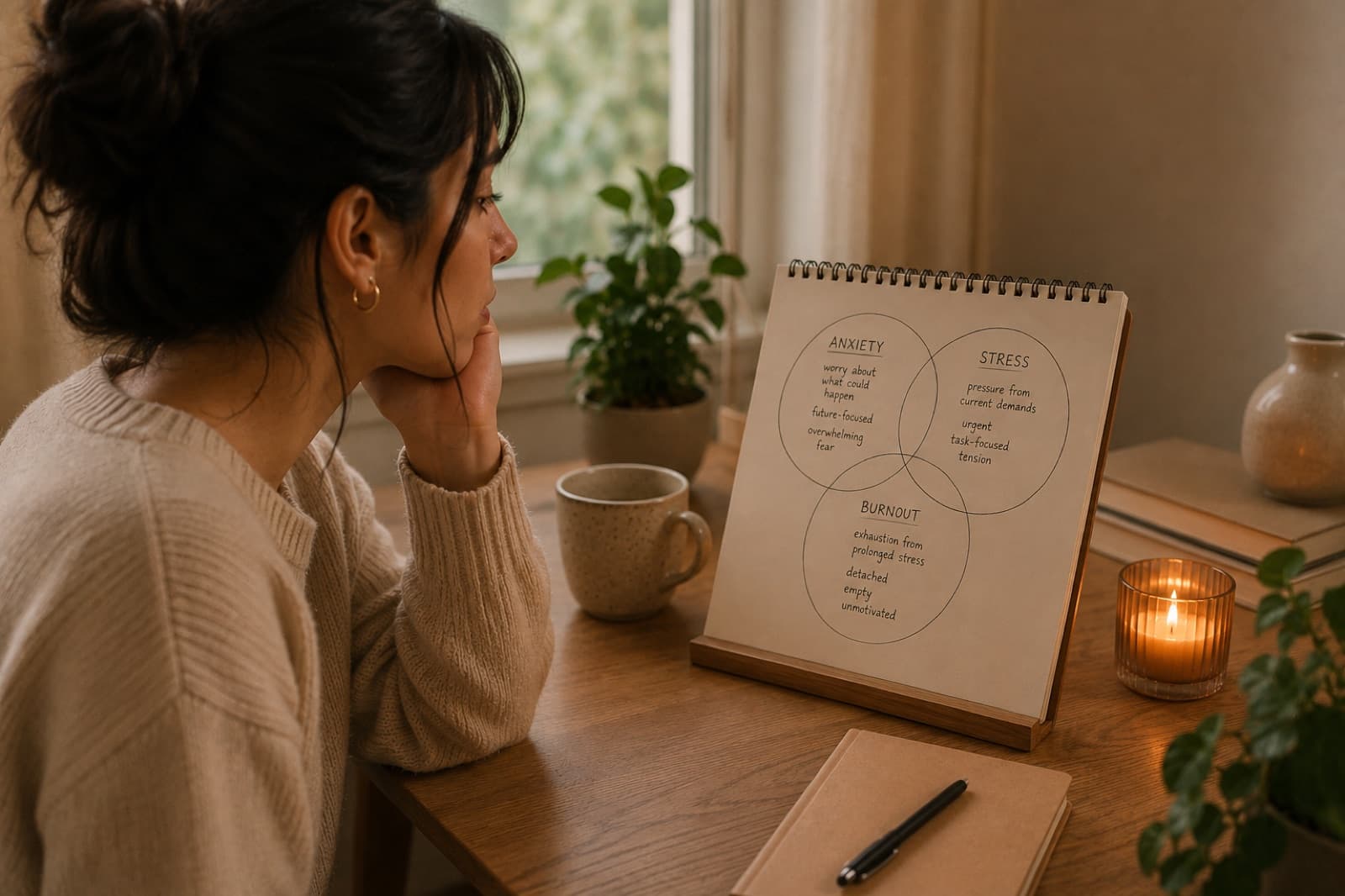 Anxiety vs stress vs burnout: a simple way to tell the difference.